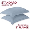 image:imageMellanni Pillow Shams Set  2 PC Iconic Collection1573 Blue Hydrangea