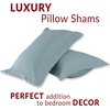 image:imageMellanni Pillow Shams Set  2 PC Iconic Collection1583 Spa Blue