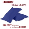 image:imageMellanni Pillow Shams Set  2 PC Iconic Collection1597 Royal Blue