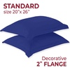 image:imageMellanni Pillow Shams Set  2 PC Iconic Collection1597 Royal Blue