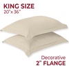 image:imageMellanni Pillow Shams Set  2 PC Iconic Collection1812 Beige