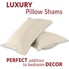image:imageMellanni Pillow Shams Set  2 PC Iconic Collection1812 Beige