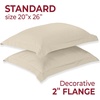 image:imageMellanni Pillow Shams Set  2 PC Iconic Collection1812 Beige
