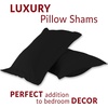 image:imageMellanni Pillow Shams Set  2 PC Iconic Collection1990 Black