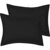 image:imageMellanni Pillow Shams Set  2 PC Iconic Collection1990 Black