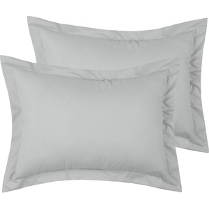 image:imageMellanni Pillow Shams Set  2 PC Iconic Collection1364 Light Gray