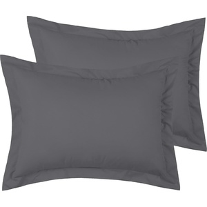 image:imageMellanni Pillow Shams Set  2 PC Iconic Collection1394 Gray