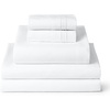 image:imageMellanni Iconic 4Piece Ultra Soft Sheet Set Queen Brown1102 White