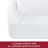 image:imageMellanni Iconic 4Piece Ultra Soft Sheet Set Queen Brown1102 White