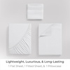 image:imageMellanni Iconic 4Piece Ultra Soft Sheet Set Queen Brown1102 White