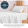 image:imageMellanni Iconic 4Piece Ultra Soft Sheet Set Queen Brown1102 White