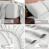 image:imageMellanni Iconic 4Piece Ultra Soft Sheet Set Queen Brown1126 Ivory