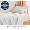 image:imageMellanni Iconic 4Piece Ultra Soft Sheet Set Queen Brown1126 Ivory