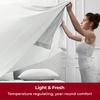 image:imageMellanni Iconic 4Piece Ultra Soft Sheet Set Queen Brown1126 Ivory