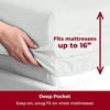 image:imageMellanni Iconic 4Piece Ultra Soft Sheet Set Queen Brown1126 Ivory