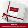image:imageMellanni Iconic 4Piece Ultra Soft Sheet Set Queen Brown1126 Ivory
