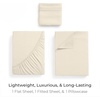 image:imageMellanni Iconic 4Piece Ultra Soft Sheet Set Queen Brown1128 Golden Ivory