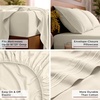 image:imageMellanni Iconic 4Piece Ultra Soft Sheet Set Queen Brown1128 Golden Ivory