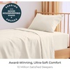 image:imageMellanni Iconic 4Piece Ultra Soft Sheet Set Queen Brown1128 Golden Ivory