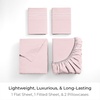 image:imageMellanni Iconic 4Piece Ultra Soft Sheet Set Queen Brown1172 Blush Pink
