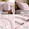 image:imageMellanni Iconic 4Piece Ultra Soft Sheet Set Queen Brown1172 Blush Pink