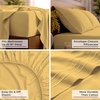 image:imageMellanni Iconic 4Piece Ultra Soft Sheet Set Queen Brown1182 Yellow