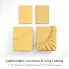 image:imageMellanni Iconic 4Piece Ultra Soft Sheet Set Queen Brown1182 Yellow