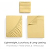 image:imageMellanni Iconic 4Piece Ultra Soft Sheet Set Queen Brown1182 Yellow