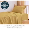 image:imageMellanni Iconic 4Piece Ultra Soft Sheet Set Queen Brown1182 Yellow
