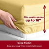 image:imageMellanni Iconic 4Piece Ultra Soft Sheet Set Queen Brown1182 Yellow