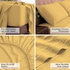 image:imageMellanni Iconic 4Piece Ultra Soft Sheet Set Queen Brown1182 Yellow