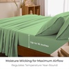 image:imageMellanni Iconic 4Piece Ultra Soft Sheet Set Queen Brown1241 Pistachio