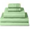 image:imageMellanni Iconic 4Piece Ultra Soft Sheet Set Queen Brown1241 Pistachio