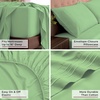image:imageMellanni Iconic 4Piece Ultra Soft Sheet Set Queen Brown1241 Pistachio