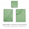 image:imageMellanni Iconic 4Piece Ultra Soft Sheet Set Queen Brown1241 Pistachio