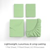 image:imageMellanni Iconic 4Piece Ultra Soft Sheet Set Queen Brown1241 Pistachio