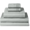 image:imageMellanni Iconic 4Piece Ultra Soft Sheet Set Queen Brown1284 Spa Mint