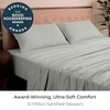 image:imageMellanni Iconic 4Piece Ultra Soft Sheet Set Queen Brown1284 Spa Mint