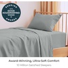 image:imageMellanni Iconic 4Piece Ultra Soft Sheet Set Queen Brown1284 Spa Mint