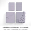 image:imageMellanni Iconic 4Piece Ultra Soft Sheet Set Queen Brown1335 Lavender