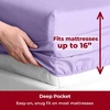 image:imageMellanni Iconic 4Piece Ultra Soft Sheet Set Queen Brown1356 Violet