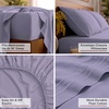 image:imageMellanni Iconic 4Piece Ultra Soft Sheet Set Queen Brown1356 Violet