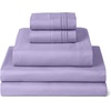 image:imageMellanni Iconic 4Piece Ultra Soft Sheet Set Queen Brown1356 Violet