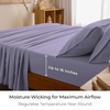 image:imageMellanni Iconic 4Piece Ultra Soft Sheet Set Queen Brown1356 Violet