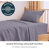 image:imageMellanni Iconic 4Piece Ultra Soft Sheet Set Queen Brown1357 Hazy Lilac