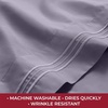 image:imageMellanni Iconic 4Piece Ultra Soft Sheet Set Queen Brown1357 Hazy Lilac
