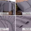 image:imageMellanni Iconic 4Piece Ultra Soft Sheet Set Queen Brown1357 Hazy Lilac
