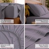 image:imageMellanni Iconic 4Piece Ultra Soft Sheet Set Queen Brown1357 Hazy Lilac