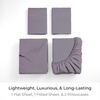 image:imageMellanni Iconic 4Piece Ultra Soft Sheet Set Queen Brown1357 Hazy Lilac