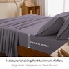 image:imageMellanni Iconic 4Piece Ultra Soft Sheet Set Queen Brown1357 Hazy Lilac